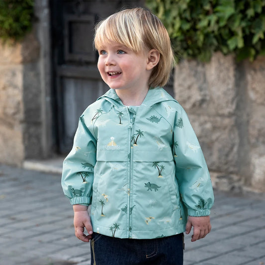 Dave&Bella Spring Boys Windbreaker Waterproof Hooded Top Coat Jacket