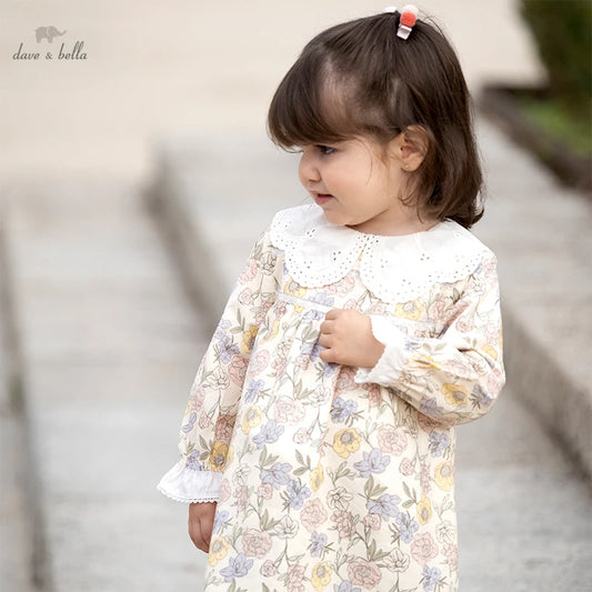 Dave&Bella Toddler Baby Girls Floral Princess Dress