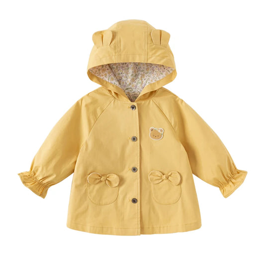 Dave Bella Girl's Single Breasted Trench Coat