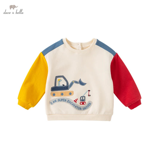 Dave&Bella Children Boys Spring Long Sleeve T-shirt Pullovers