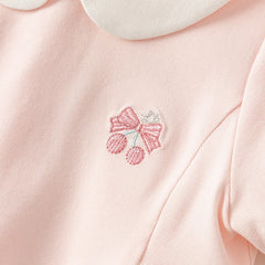Dave&Bella Baby Girls Summer Short Sleeves Pink Pleated Dress