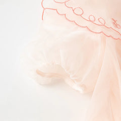 Dave&Bella Girls Summer Sweet Pink Mesh Dress
