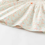 Dave&Bella Toddler Girls Breathable Cotton Cute Floral Print Dress