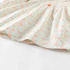 Dave&Bella Baby Girls Spring Cotton Cute Floral Print Dress