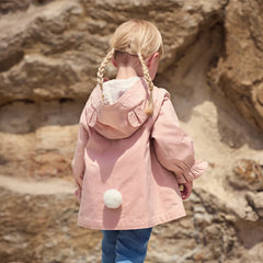 Dave Bella Girl's Single Breasted Trench Coat