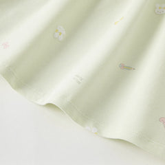 Dave & Bella Summer Baby Girl's Rabbit Bow Floral Dress