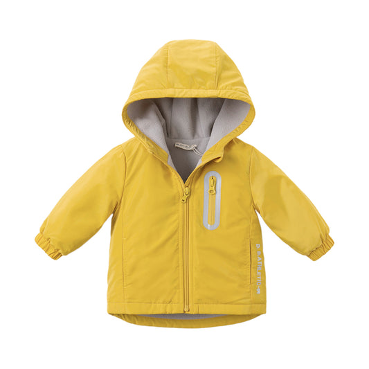 Dave&Bella Toddler/Kids Unisex Multicolor Padded Hooded Coat — Windproof & Insulated