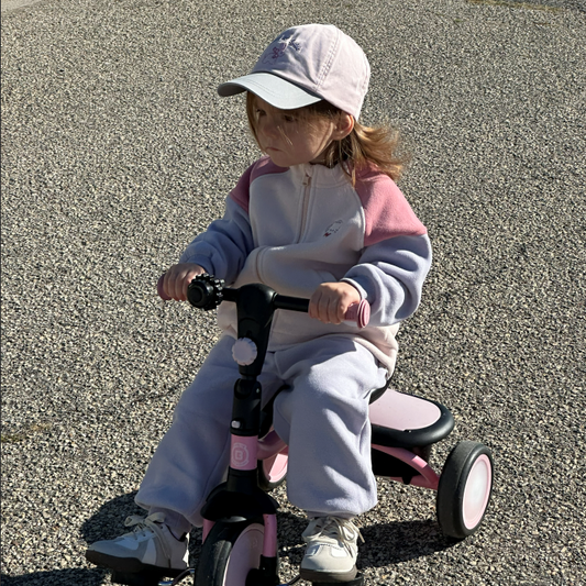 Dave&Bella Girls/Boys Autumn Apricot/Blue Fleece Coat Long Pants Outfit Sets