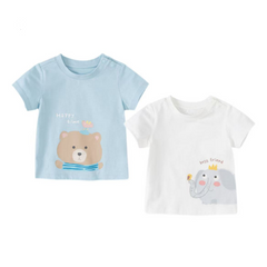 Dave&Bella Girls/Boys Summer Cartoon Print T-Shirt Top